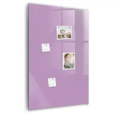 Magnetic Glass Dry Erase Board in Lilac