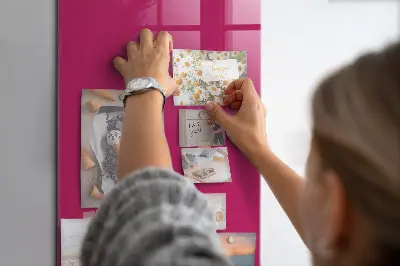 Strong pink magnetic wall board