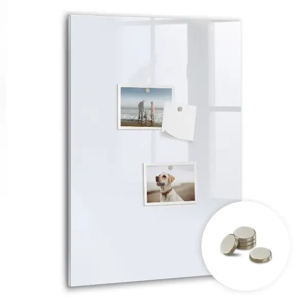 Magnetic wall board in dark white