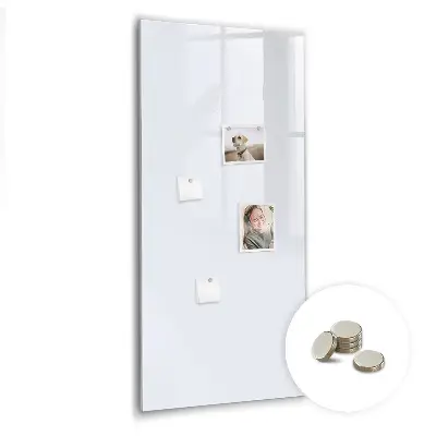 Magnetic wall board in dark white