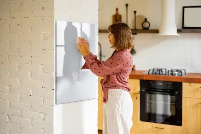 Magnetic wall board in dark white