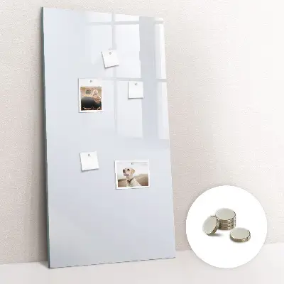 Magnetic wall board in dark white