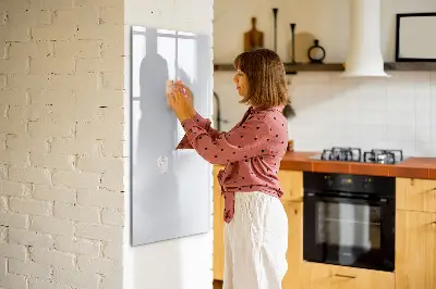 Magnetic wall board in dark white