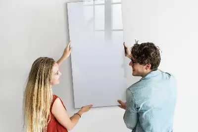Magnetic wall board in dark white