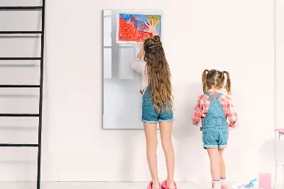 Magnetic wall board in dark white