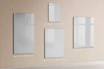 Magnetic wall board in dark white