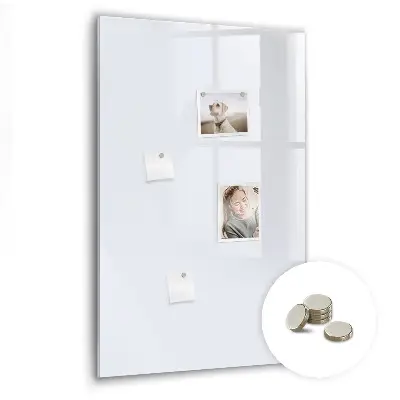 Magnetic wall board in dark white