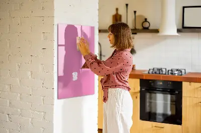 Pink magnet board