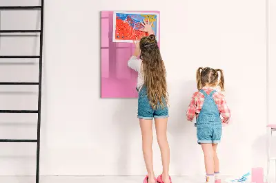 Pink magnet board