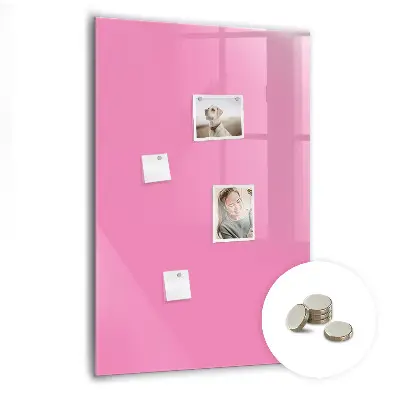 Pink magnet board