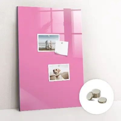 Pink magnet board