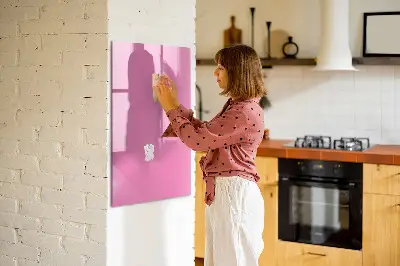 Pink magnet board