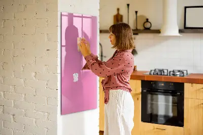 Pink magnet board