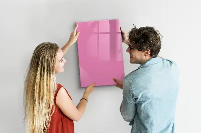 Pink magnet board