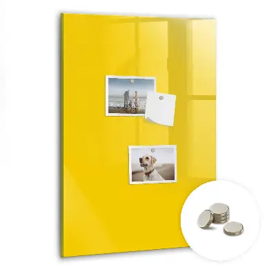 Light yellow magnetic wall board