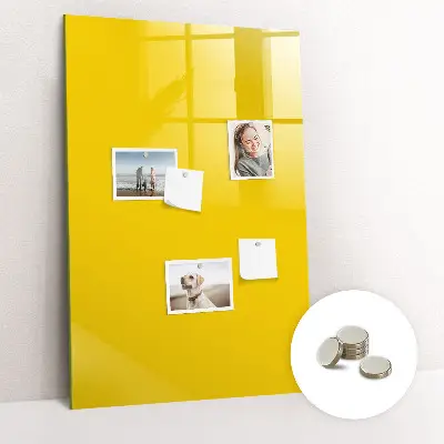 Light yellow magnetic wall board