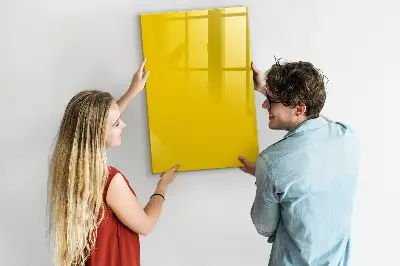 Light yellow magnetic wall board