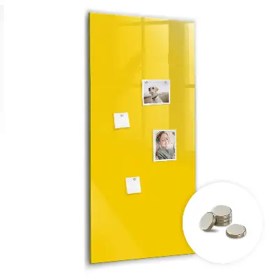 Light yellow magnetic wall board