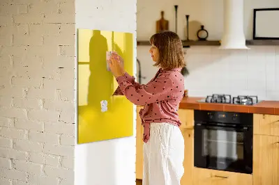 Light yellow magnetic wall board