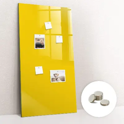 Light yellow magnetic wall board