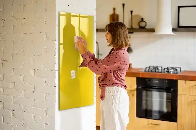 Light yellow magnetic wall board