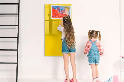 Light yellow magnetic wall board