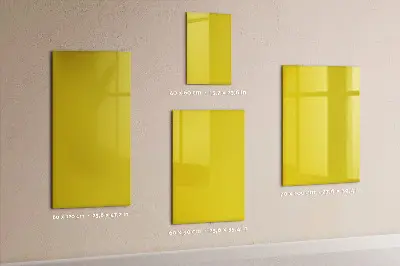 Light yellow magnetic wall board