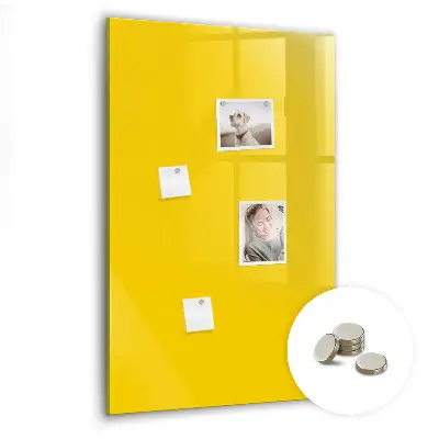 Light yellow magnetic wall board