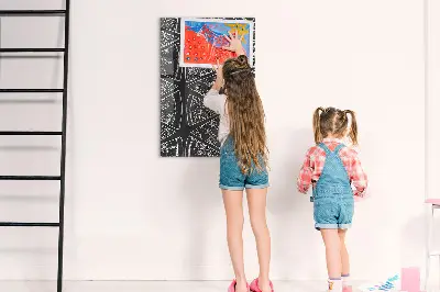 Magnetic Wall Board with Pizza Illustration