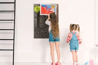 Magnetic glass dry erase board Sunflower seeds
