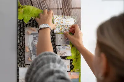 Magnetic glass dry erase board Sunflower seeds