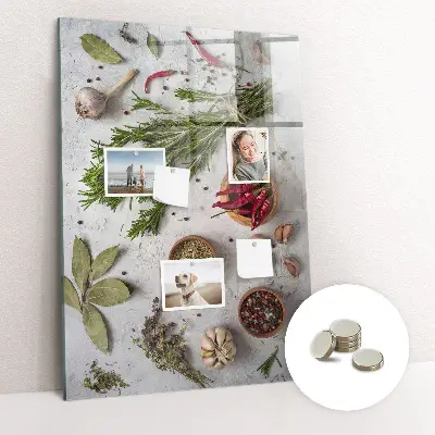 Herbs magnetic board