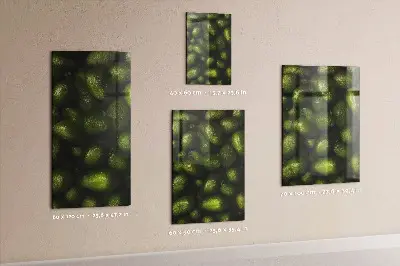 Magnetic wall board with fresh avocado print