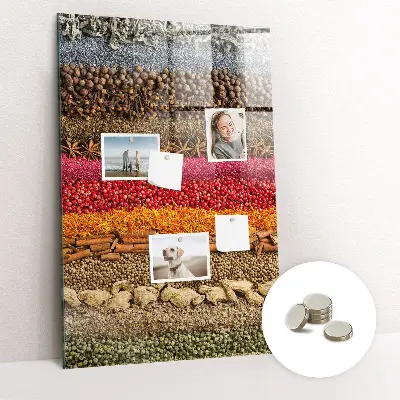 Magnet board Rows of spices