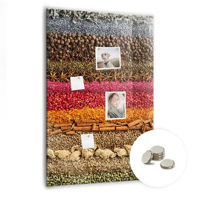 Rows of Spices Magnetic Board