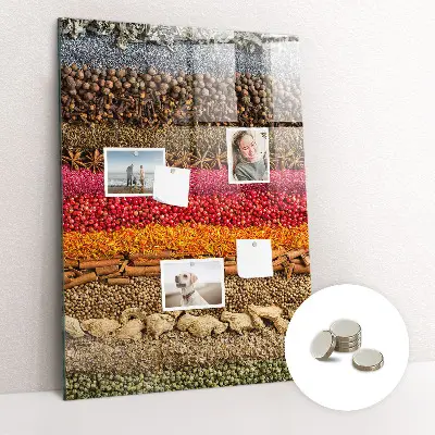 Rows of Spices Magnetic Board