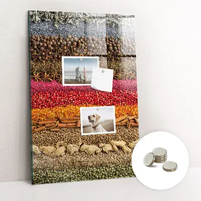 Magnet board Rows of spices