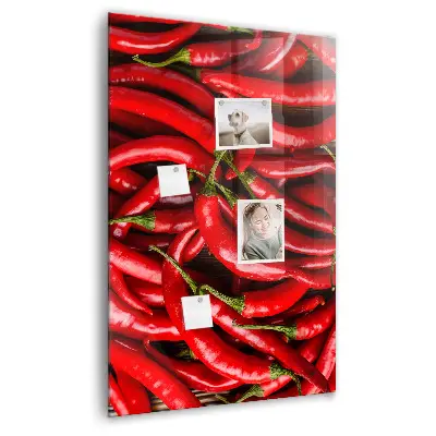 Magnetic wall board Chili peppers