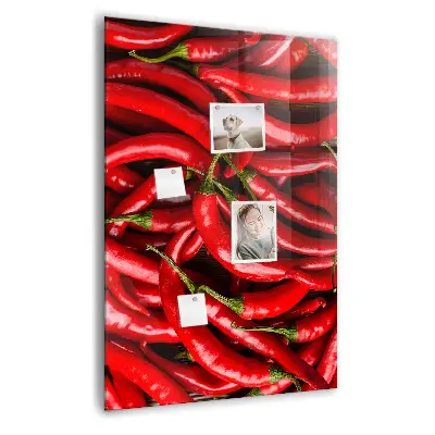 Magnetic wall board Chili peppers