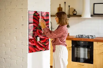 Magnetic wall board Chili peppers