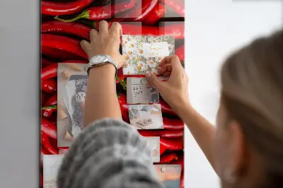 Magnetic wall board Chili peppers