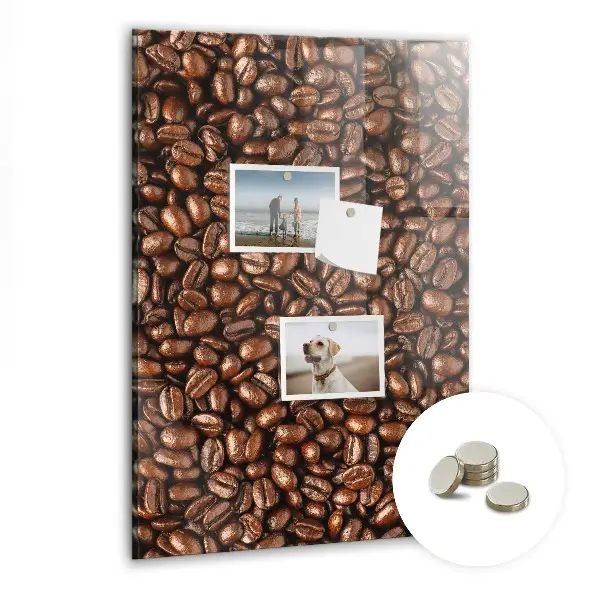 Magnetic glass dry erase board Coffee beans