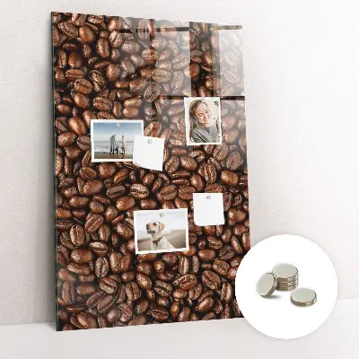 Magnetic glass dry erase board Coffee beans