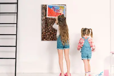 Magnetic glass dry erase board Coffee beans