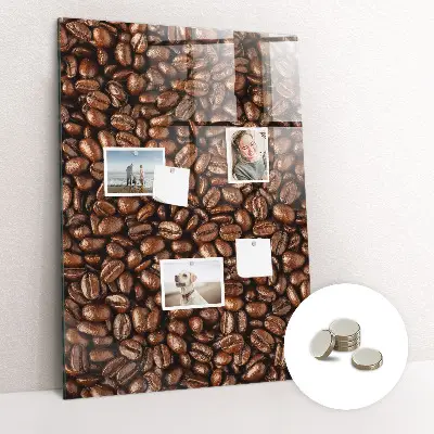 Magnetic glass dry erase board Coffee beans