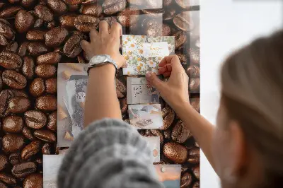 Magnetic glass dry erase board Coffee beans