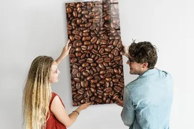 Magnetic glass dry erase board Coffee beans