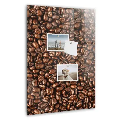 Magnetic glass dry erase board Coffee beans