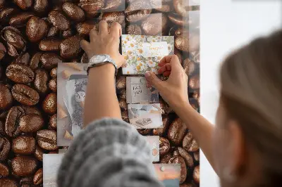 Magnetic glass dry erase board Coffee beans
