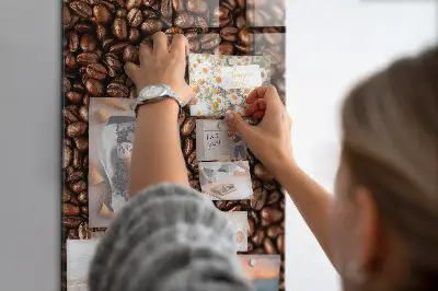 Magnetic glass dry erase board Coffee beans